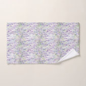 Jolies Fleurs Violettes Romantiques (Serviette à main)