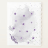 Jolies fleurs violettes verdure planner (Dos)