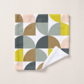 Jolies formes géométriques Motif dans des couleurs (Gant de toilette)