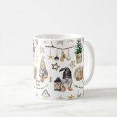 Jolies Gnomes De Noël Avec Décorations Café Mug (Devant droit)