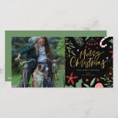 Jolies gribouillis de vacances | Carte de vacances (Devant / Derrière)