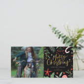 Jolies gribouillis de vacances | Carte de vacances (Debout devant)