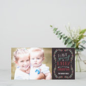 Jolies guirlandes Carte de vacances - Marron (Debout devant)