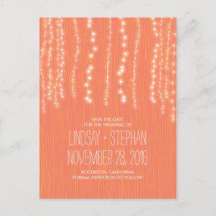 jolies guirlandes lumineuses cartes de faire-part