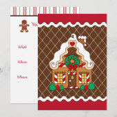 Jolies invitations de fête de Noël pour une maison (Devant / Derrière)