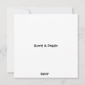 Jolies invitations de fête personnalisées pour un  (Dos)