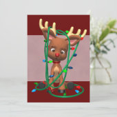 Jolies invitations de Noël Reindeer (Debout devant)
