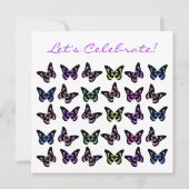 Jolies invitations de papillon (Dos)