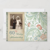 jolies invitations photo pour les 60 ans de mariag (Devant)