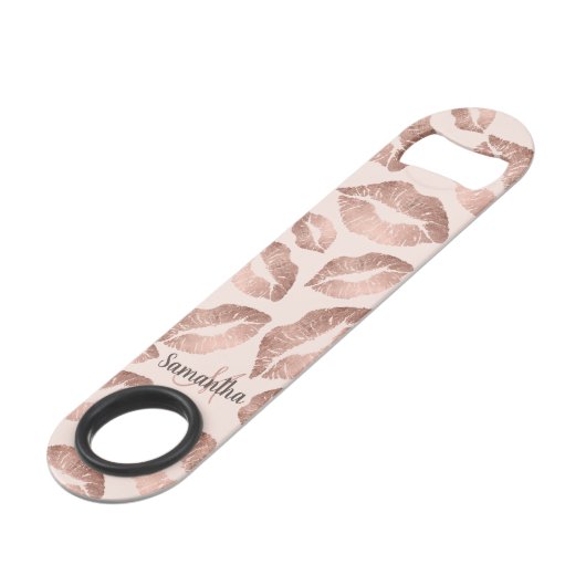 Jolies lèvres en or rose baiser blush rose girly m (Devant angulaire)