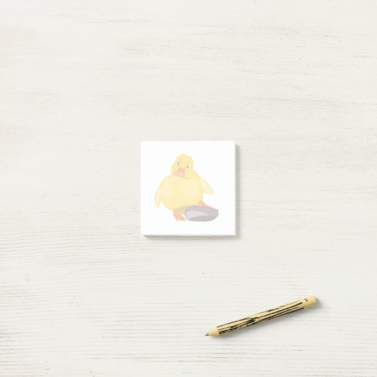 Jolies notes adhésives Canard Funny Post-it® (Sur un bureau)
