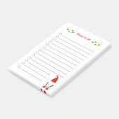 Jolies notes Post-it Choses à faire pour Noël avec (Incliné)