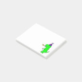 Jolies notes Post-it d'anniversaire de dinosaure (Incliné)