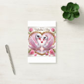 Jolies notes Post-It Rose en forme de cygne pour l (Bureau)