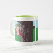 Jolies oiseaux, Cardinaux à la mangeoire, mugs (Devant gauche)