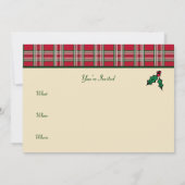 Jolies Oiseaux Noël Invitations (Dos)