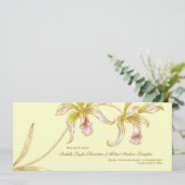 Jolies orchidées Enregistrer la carte Mariage Date (Debout devant)