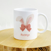 Jolies Oreilles De Lapin De Pâques Avec Bow Mug De