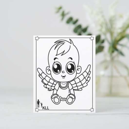 Jolies pages de coloriage pour enfants (Debout devant)