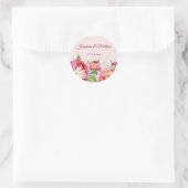 Jolies Peonies Aquarelle Floral Mariage Stickers (Sac)