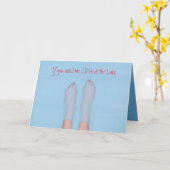 jolies pieds trempant dans la carte eau cool (Fleur jaune)