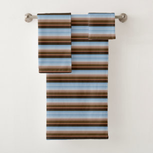 Jolies rayures bleues marron vintage