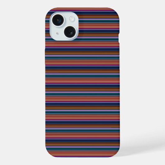 Jolies rayures colorées rétro (Verso)
