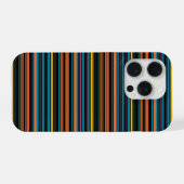 Jolies rayures noires bleues (Verso Horizontal)