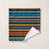 Jolies rayures noires bleues (Gant de toilette)