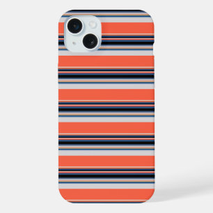 Jolies rayures orange bleu