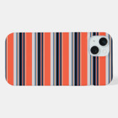 Jolies rayures orange bleu (Verso Horizontal)