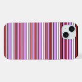 Jolies rayures rouge violet (Verso Horizontal)