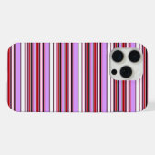 Jolies rayures rouge violet (Verso Horizontal)