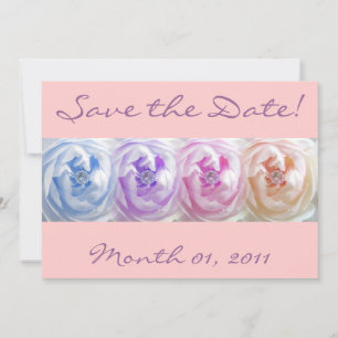 Jolies Roses avec des invitations Gemmes