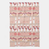 Jolies serviettes de cuisine Ermines (Vertical)