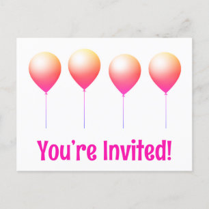 Jolies vous êtes invités cartes d'anniversaire