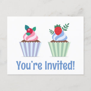 Jolies vous êtes invités cartes d'anniversaire