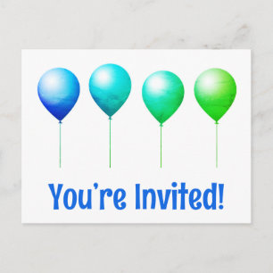 Jolies vous êtes invités cartes d'anniversaire