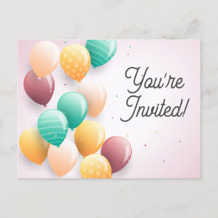 Jolies vous êtes invités cartes de bonne anniversa