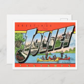Joliet, Illinois Big Letters Briefkaart (Voorkant / Achterkant)