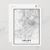 Joliet Map Briefkaart (Voorkant / Achterkant)