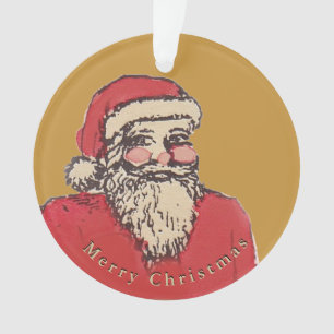 Jolige Kerstman met uw tekst Ornament