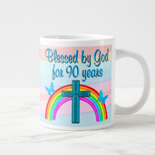 JOLIMENT BÉNÉFICIÉ PAR DIEU 90E ANNIVERSAIRE MUG