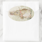 JOLIMENT RABBIT VINTAGE, BUNNY STICKER ANTIQUE (Sac)