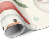 Jolis animaux de la forêt Papier cadeau de Noël (Coin rond)