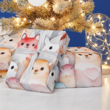 Jolis animaux Papier cadeau mignon