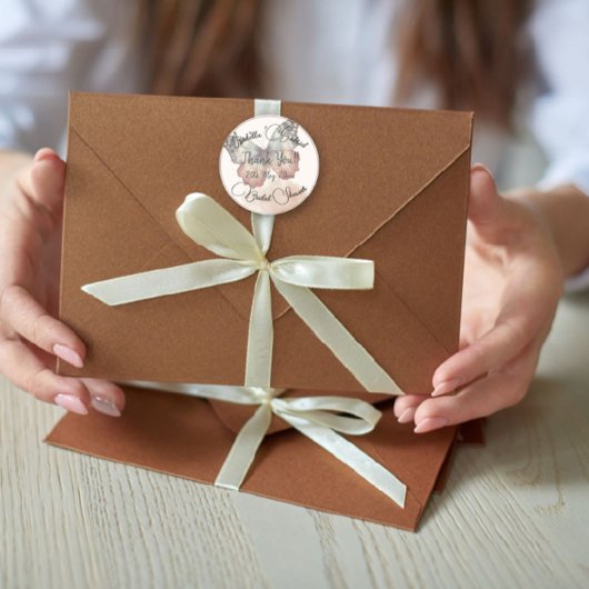 Jolis autocollants Remerciement Mariage Papillon