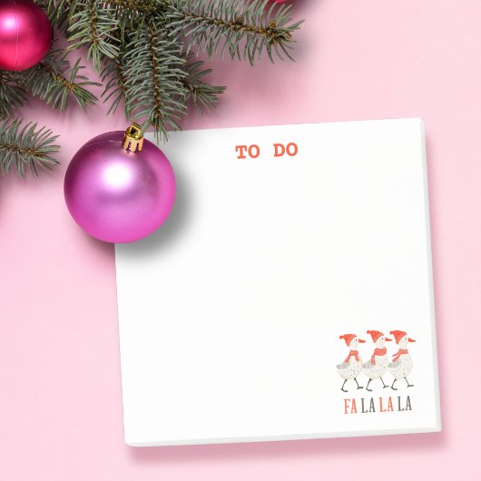 Jolis canards Christmas To Do List Post-It Notes
