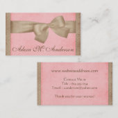 Jolis cartes de visite Brown d'arc (Devant / Derrière)