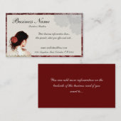 Jolis cartes de visite de conception de femme de (Devant / Derrière)